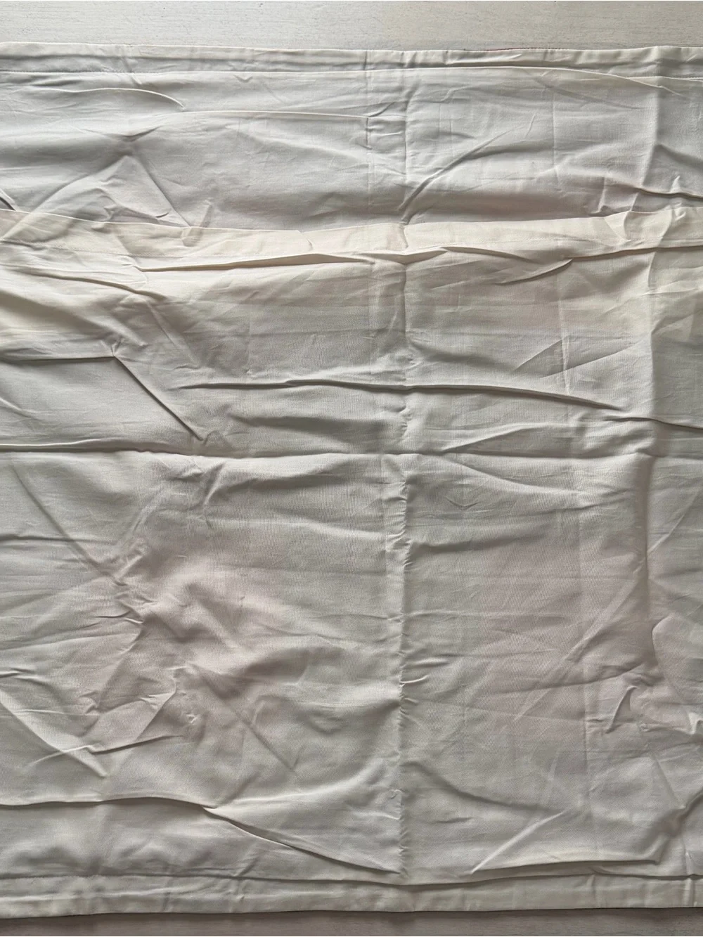 Pottery Barn Ivory Cotton Fabric Panel with Label